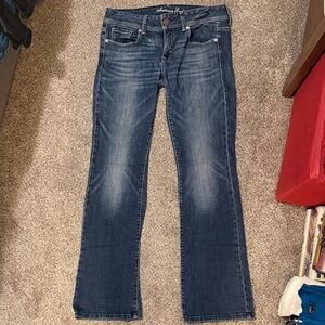 American Eagle Outfitters Dark Blue Straight Leg Jeans